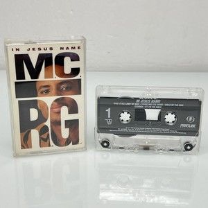 MC RG In Jesus Name Cassette Tape M.C. R.G. Frontline Records Christian Hip Hop
